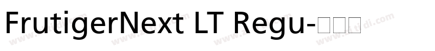 FrutigerNext LT Regu字体转换